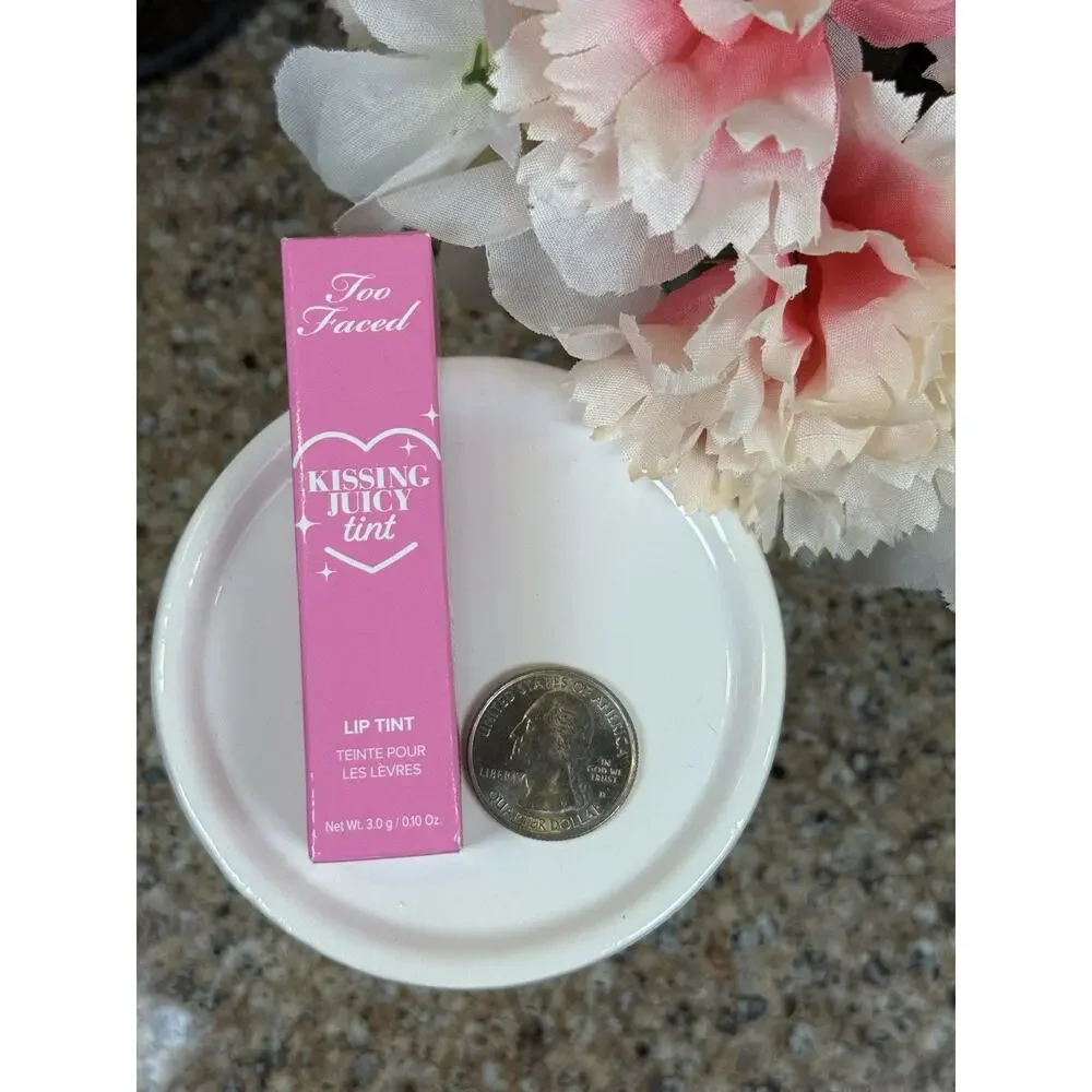 Too Faced Kissing Juicy Lip Tint Stick Strawberry Frosting 0.10 oz